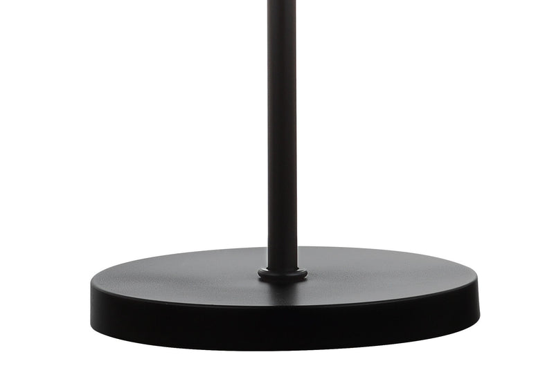 Geometric Table Lamp With Drum Shade - Antiqued Bronze