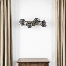 Load image into Gallery viewer, Lunette 4-Light Aged Sconce - Brass
