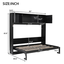 Load image into Gallery viewer, Murphy Bed With Storage Cabinets
