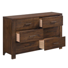 Load image into Gallery viewer, Metal Six Drawer Dresser - Brown
