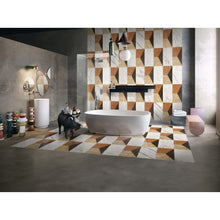 Load image into Gallery viewer, Waterjet Marble 4 Color Marble For Floor And Wall Polished Marble Tile Stone 1 Box Each Pattern 2 Pieces - White / Multi
