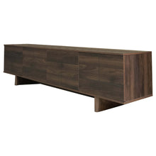 Load image into Gallery viewer, TV Stand For TVs Up To 85", Entertainment Center, Cable Management, Push Openers, Soft Closing Hinges &amp; Adjustable Shelves - Dark Brown
