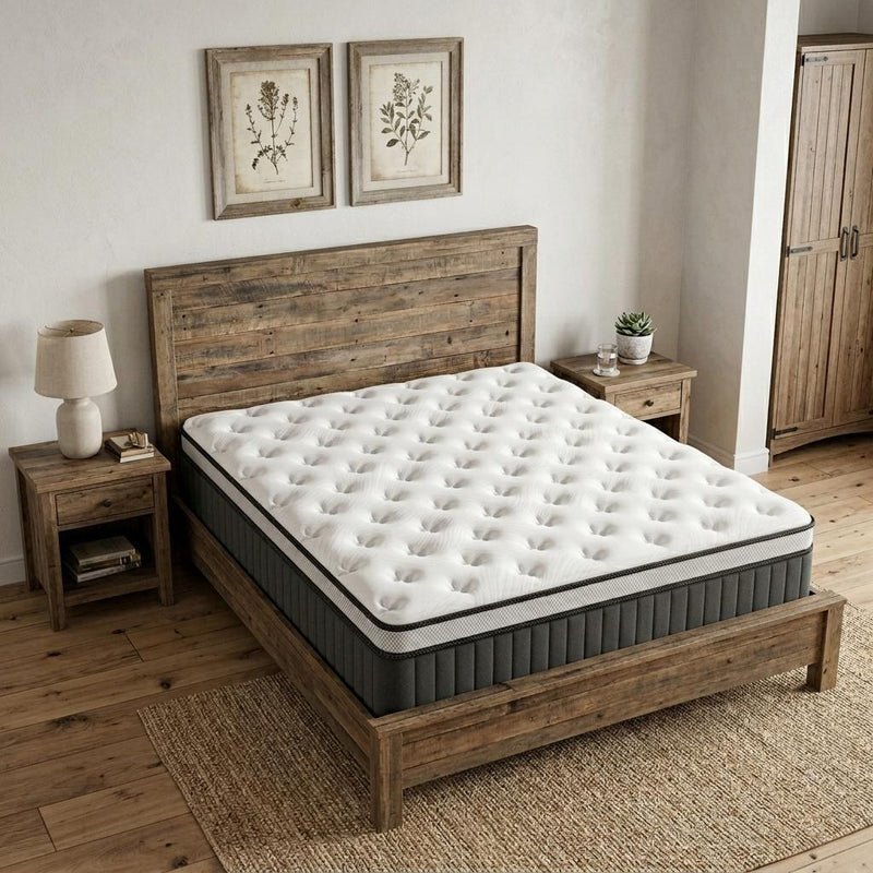 Memory Foam Medium Euro Top Hybrid Mattress (748773) - Full Double