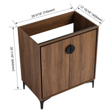 Load image into Gallery viewer, Modern Bathroom Vanity Storage Cabinet With Soft Closing Doors And Engineered Wood Construction
