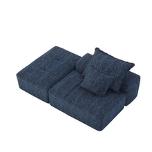 Load image into Gallery viewer, Modern Oversized Modular Sectional Sofa, Sparkling Fabric Soft Cushions With 2 Pillows
