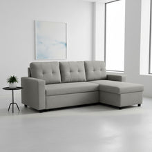 Load image into Gallery viewer, Convertible L Shaped Sectional Sleeper Sofa Bed, Saving Pull Out Couch

