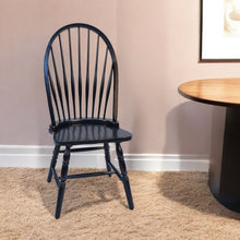 Load image into Gallery viewer, Wood Windsor Back Dining Side Chair - Black
