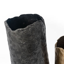 Load image into Gallery viewer, Hammered Cylinder Table Vase - Gray
