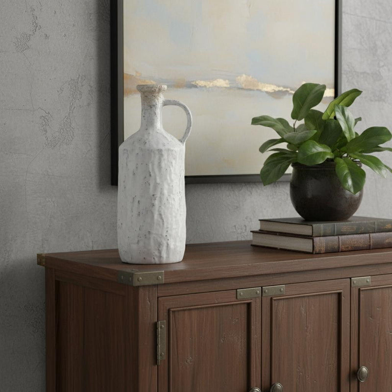 Cylinder Jug Vase (565463) - White
