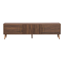 Load image into Gallery viewer, TV Stand With 2 Drawers, Media Console Table For TVs Up To 80'' For Living Room - Walnut

