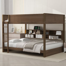 Load image into Gallery viewer, Bunk Bed With Storage Cabinets And USB Ports
