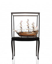 Load image into Gallery viewer, HMS Victory Large Floor Display Boat Hand Painted Decorative Boat - Brown
