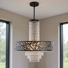 Load image into Gallery viewer, 25'' Five Light Dimmable Chandelier With Shades - Bronze
