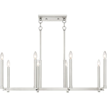 Load image into Gallery viewer, 18'' Eight Light Dimmable Chandelier With Shades - Nickel
