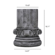Load image into Gallery viewer, Outdoor End Table, Round Side Table For Patio And Garden - Antique Gray
