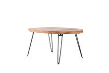 Load image into Gallery viewer, Oval Natural Reclaimed Wood Foldable Cocktail Table For Your Living Room - Natural
