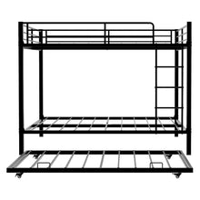 Load image into Gallery viewer, Bunk Bed For Kids, Convertible Frame With Ladders &amp; Guardrail
