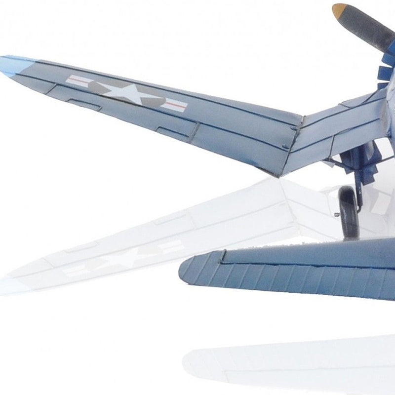 Metal Hand Painted Model Airplane - Blue