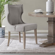 Load image into Gallery viewer, Upholstered Wingback Dining Chair - Light Gray
