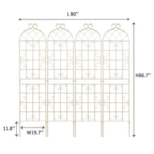 Load image into Gallery viewer, Metal Garden Rustproof Trellis For Climbing Plants Outdoor Flower Support
