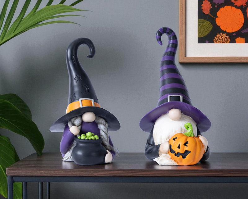 Poly Figurine (Set of 2) - Black / Orange / Purple