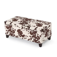 Load image into Gallery viewer, Storage Ottoman - Brown Multi
