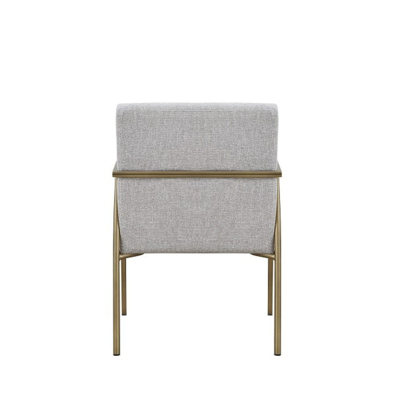 Upholstered Fabric Dining Arm Chair - Light Gray