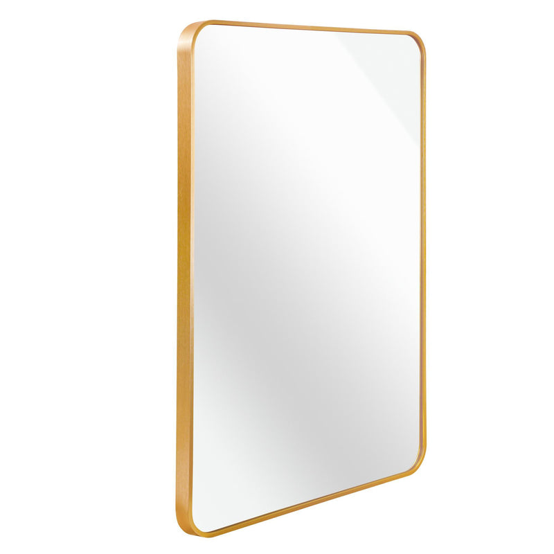 Aluminum Framed Bathroom Vanity Mirror (756097) - Gold