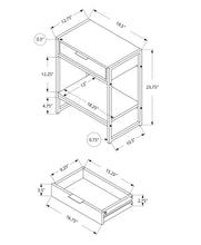 Load image into Gallery viewer, Accent Side Table, Storage Drawer, Spacious Tabletop

