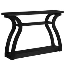 Load image into Gallery viewer, Floor Shelf Console Table With Shelves - Black
