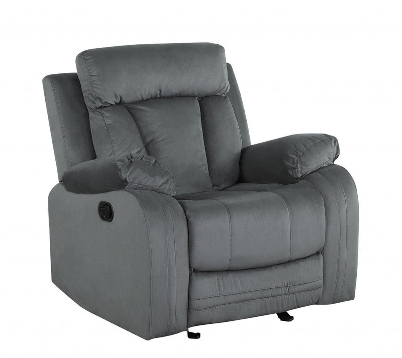 Modern Gray Fabric Chair - Gray