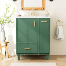 Load image into Gallery viewer, Bathroom Vanity With Sink, Deep Drawer, Door Shelf, 2 Tier Basket
