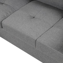 Load image into Gallery viewer, 104.5&quot; Reversible Sectional Sofa Space Saving with Storage Ottoman Rivet Ornament L-shape Couch for Small or Large Space Dorm Apartment,Gray(old SG000405AAA)
