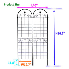 Load image into Gallery viewer, Metal Garden Trellis For Climbing Plants Outdoor Rustproof Plant Support Rose Trellis Netting Trellis
