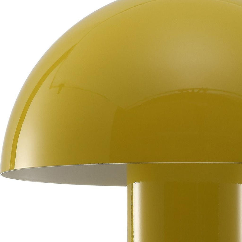 11" Novelty USB Table Lamp With Globe Shade - Yellow