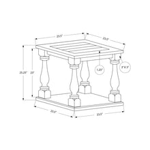 Load image into Gallery viewer, Accent Table, 2 Tier, Square, Traditional - Espresso
