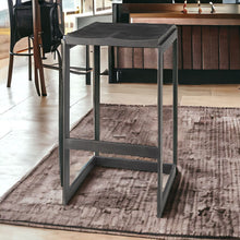 Load image into Gallery viewer, Solid Wood Backless Bar Height Bar Chair - Black
