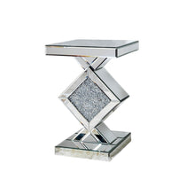 Load image into Gallery viewer, Diamond Mirrored Side Table - Silver
