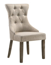 Load image into Gallery viewer, Tufted Upholstered Fabric Dining Side Chairs (Set of 2) - Gray
