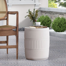 Load image into Gallery viewer, Outdoor Patio End Table - Antique White
