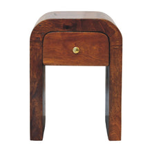 Load image into Gallery viewer, 16" Modern Solid Wood One Drawer Nightstand - Brown
