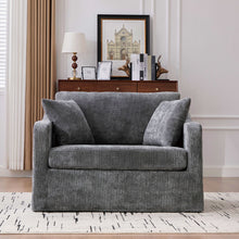 Load image into Gallery viewer, Farmhouse Accent Chair With 2 Bolster Pillows

