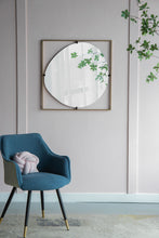 Load image into Gallery viewer, Poppy Mirror With Metal Frame Contemporary Design For Bathroom, Entryway Wall Decor

