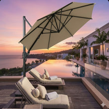 Load image into Gallery viewer, Round Cantilever Patio Umbrella With 360 Rotation &amp; Infinite Tilt Adjustment
