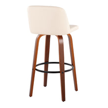 Load image into Gallery viewer, Toriano - Mid Century Modern Fixed Height Barstool Swivel And Round Footrest (Set of 2)
