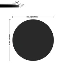 Load image into Gallery viewer, 38.6" Round Tempered Glass Table Top Glass Beveled Polished Edge
