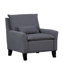 Load image into Gallery viewer, 32" Fabric Arm Chair - Gray And Black
