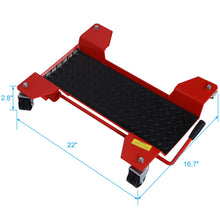 Load image into Gallery viewer, Metal Motorcycle Center Stand Move Dolly For Easy Bike Moving - Red
