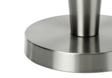 Load image into Gallery viewer, Metal Candlestick USB Table Lamps With Gray Drum Shade (Set of 2) - Silver
