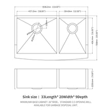 Load image into Gallery viewer, Farmhouse Sink With Double Bowl, 60 / 40
